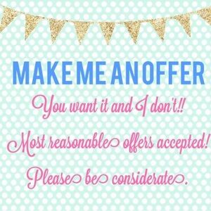 All reasonable offers accepted! Happy Poshing!